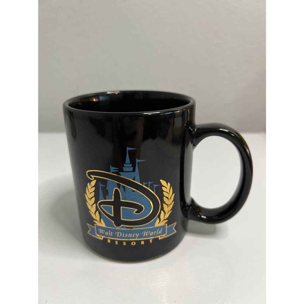 Walt Disney World castle "D" black mug